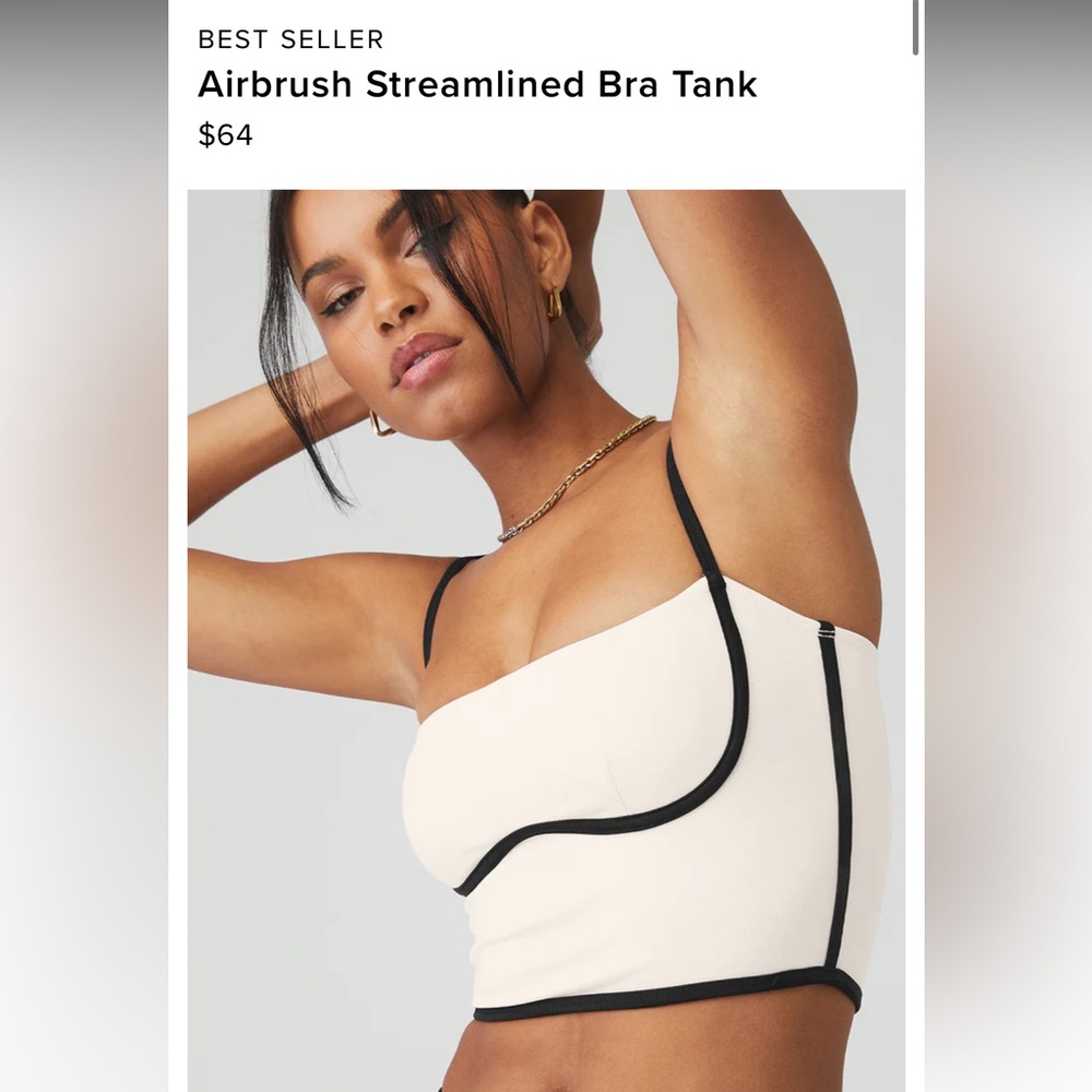 Alo Airbrush Streamlined Bra Tank